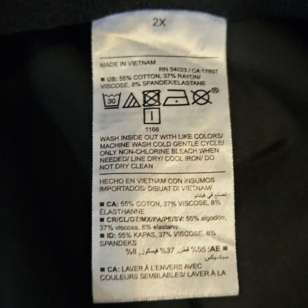 Old Navy Black Wide‑Leg High‑Rise Dress Pants Women's 2X Classic Workwear - Picture 8 of 8